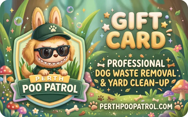 Perth Poo Patrol gift card design: Bunny ears