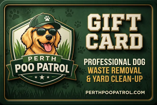 Perth Poo Patrol gift card design: Premium
